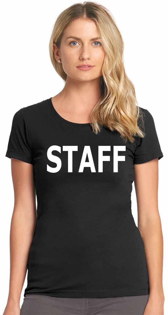 STAFF on Womens T-Shirt