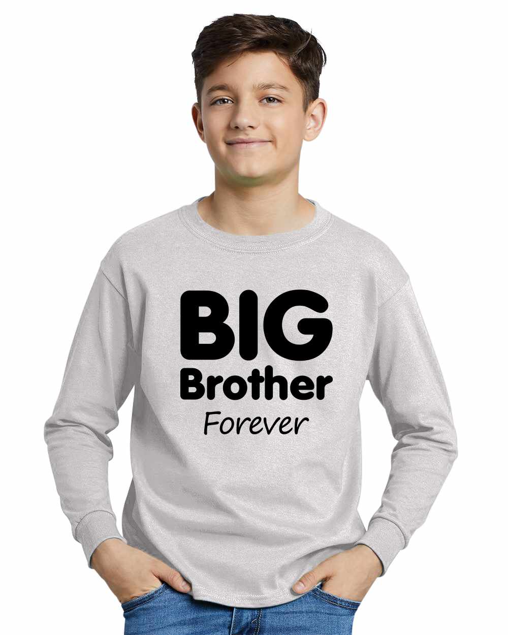 Big Brother Forever on Youth Long Sleeve Shirt (#952-203)