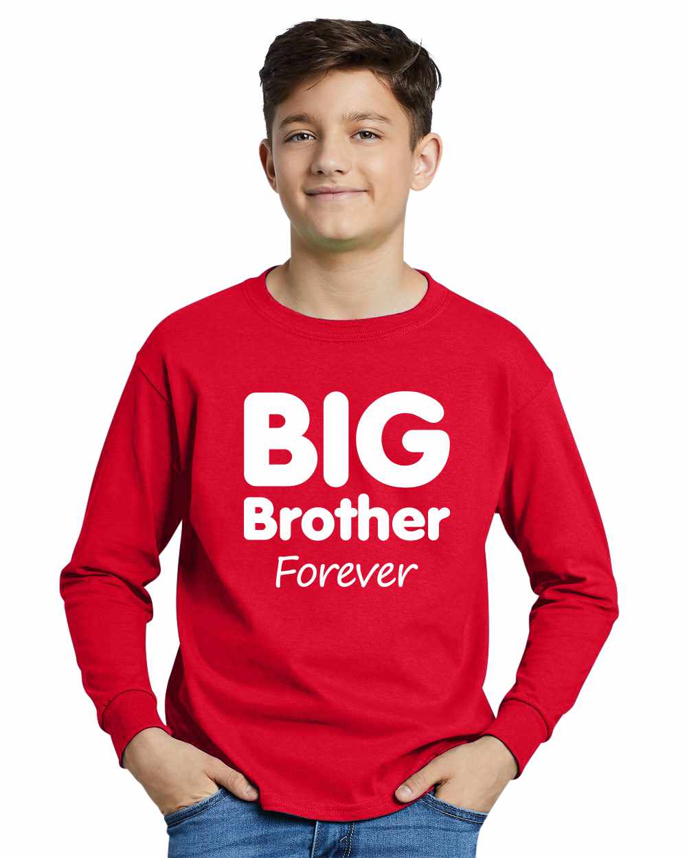 Big Brother Forever on Youth Long Sleeve Shirt