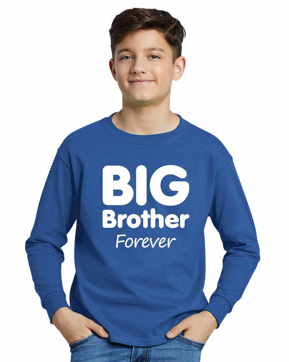 Big Brother Forever on Youth Long Sleeve Shirt (#952-203)