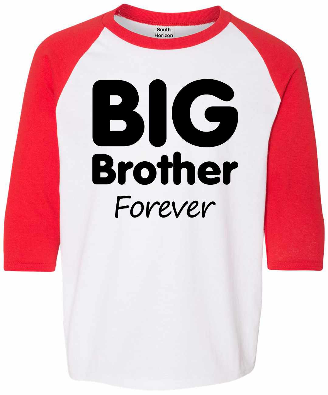 Big Brother Forever on Youth Baseball Shirt