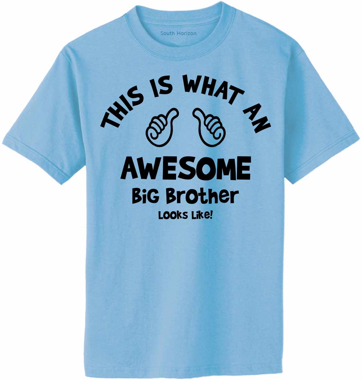 This is What an AWESOME BIG BROTHER Looks Like Adult T-Shirt (#964-1)