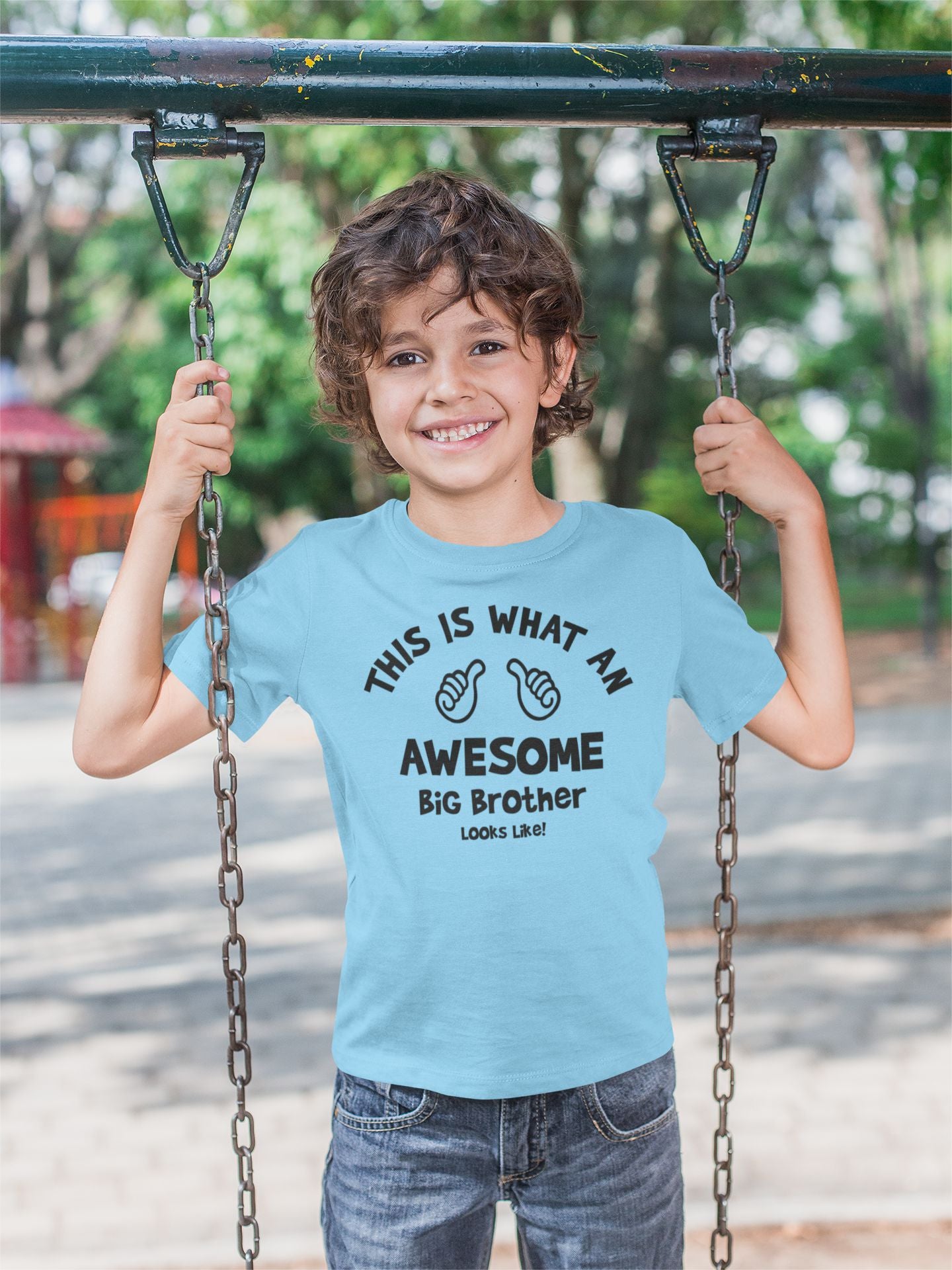 This is What an AWESOME BIG BROTHER Looks Like Youth T-Shirt (#964-201)