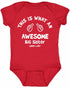This is What an AWESOME BIG SISTER Looks Like Infant BodySuit (#969-10)