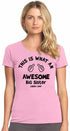 This is What an AWESOME BIG SISTER Looks Like on Womens T-Shirt (#969-2)
