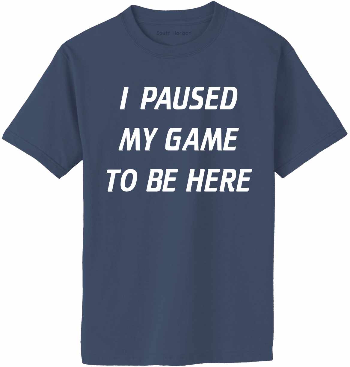 I Paused My Game to Be Here Adult T-Shirt (#970-1)