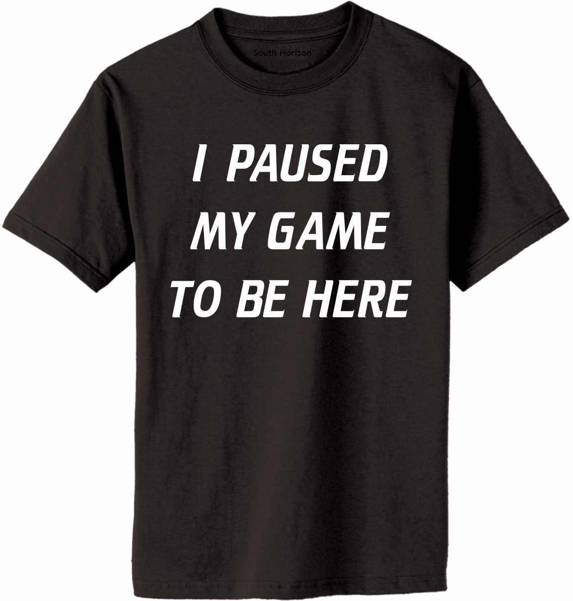 I Paused My Game to Be Here Adult T-Shirt
