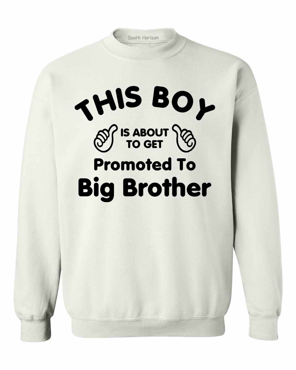 This Boy is About To Get Promoted To Big Brother Sweat Shirt (#975-11)