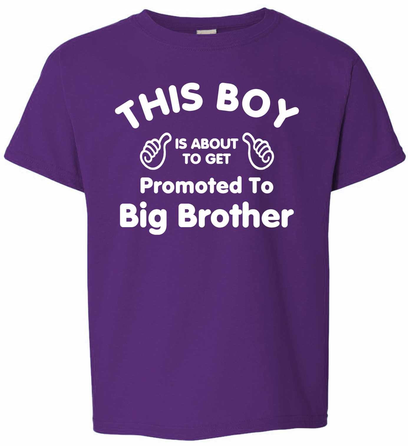 This Boy is About To Get Promoted To Big Brother on Youth T-Shirt (#975-201)
