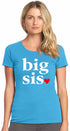 Big Sis, Big Sister on Womens T-Shirt (#985-2)