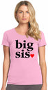 Big Sis, Big Sister on Womens T-Shirt