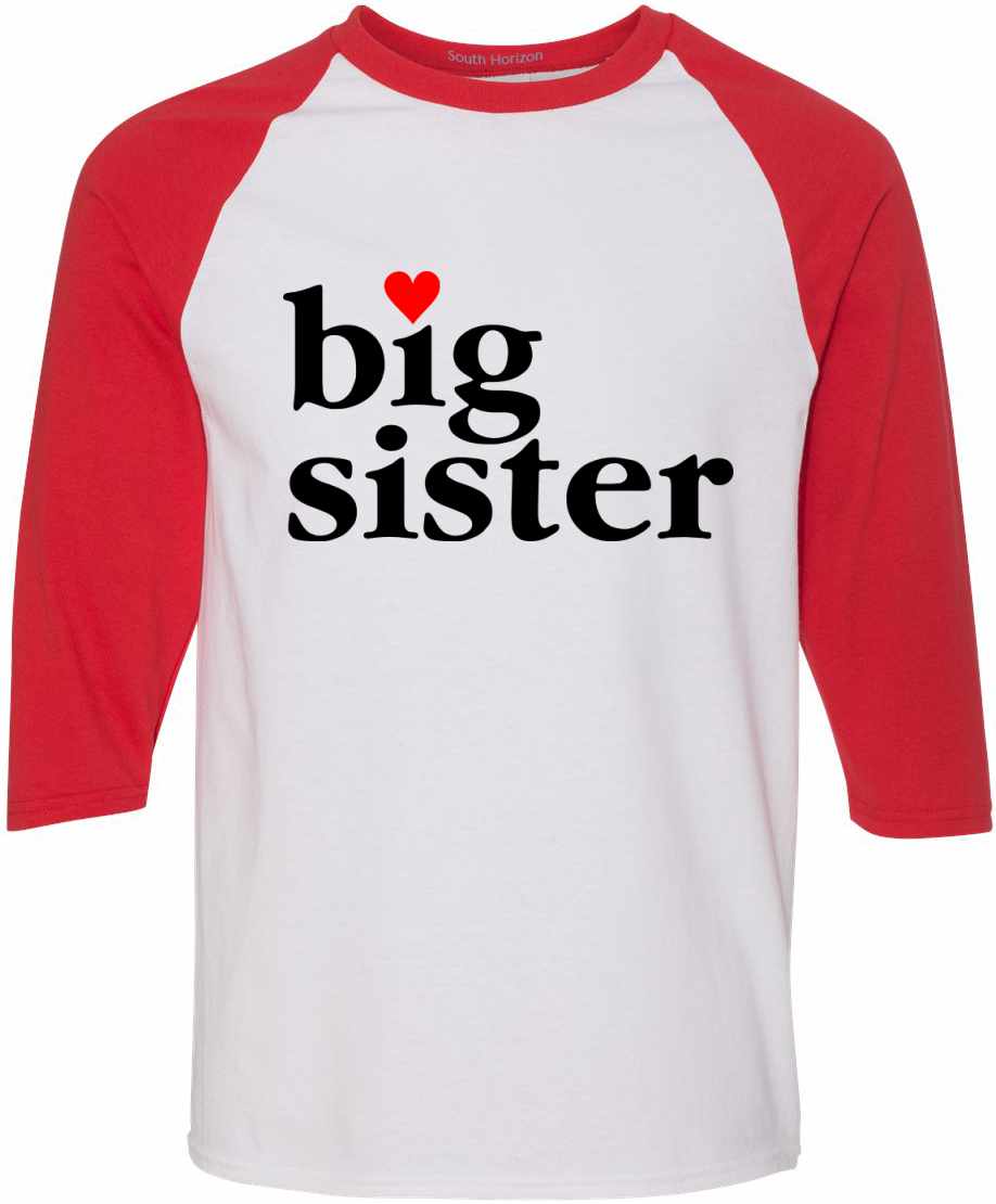 Big Sister on Adult Baseball Shirt