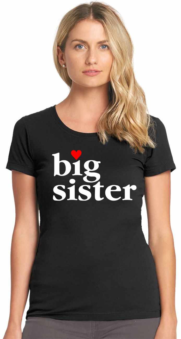 Big Sister on Womens T-Shirt