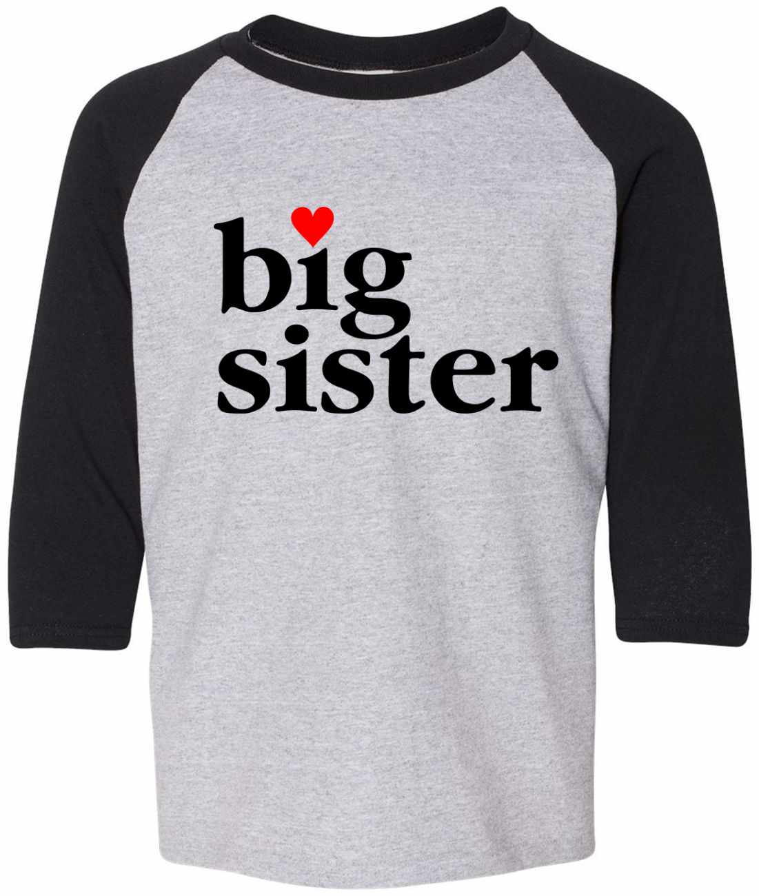 Big Sister on Youth Baseball Shirt